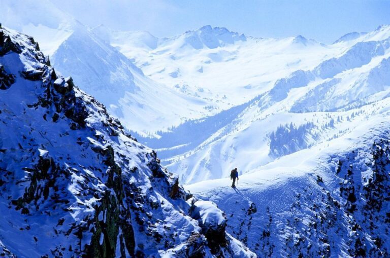 paisaje nevado de aspen en invierno