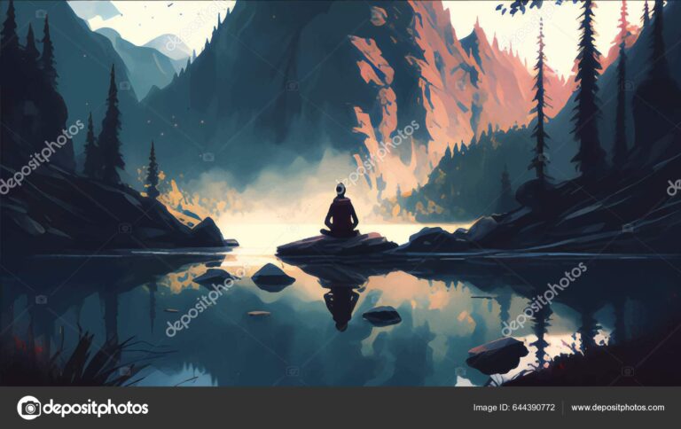 persona meditando en un entorno natural 3