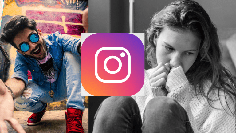 Cómo puedo saber si alguien me ha restringido en Instagram 16 persona revisando su instagram con preocupacion