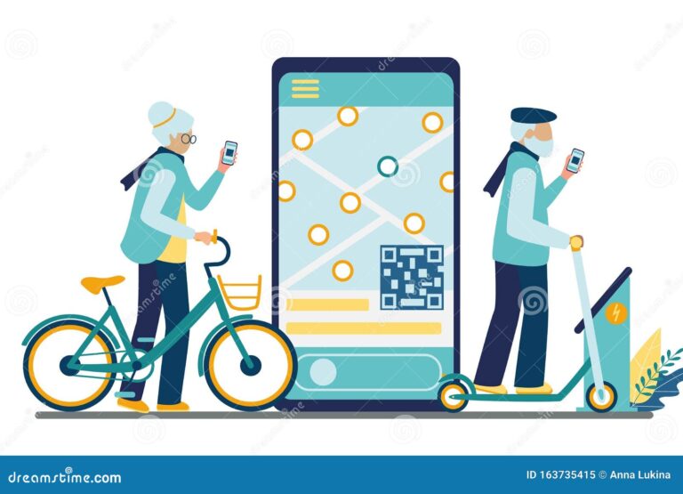 persona usando una aplicacion movil de transporte