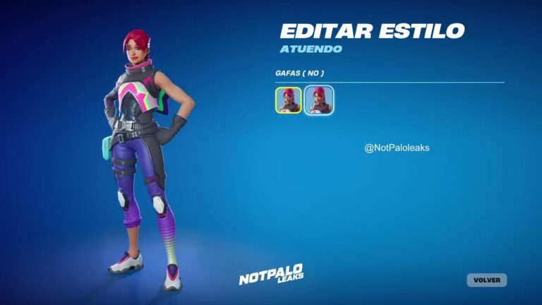 personaje de fortnite con atuendo brillante