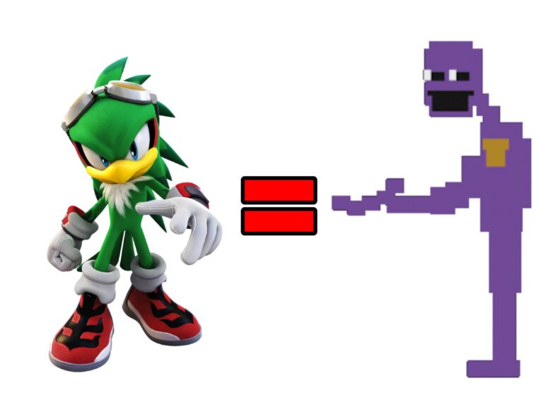 personaje de sonic en hoverboard volador