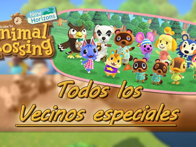 personajes de animal crossing en un pueblo