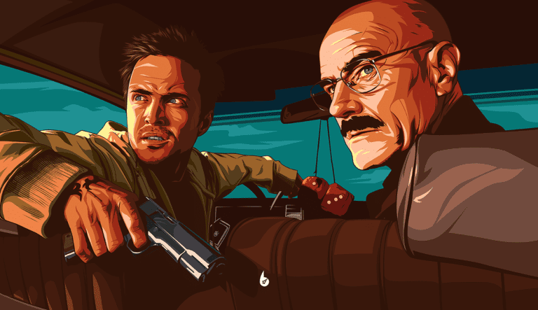 personajes de breaking bad en accion