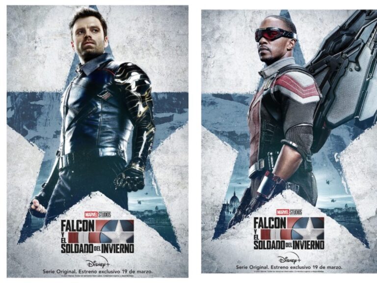 personajes de falcon y el soldado del invierno