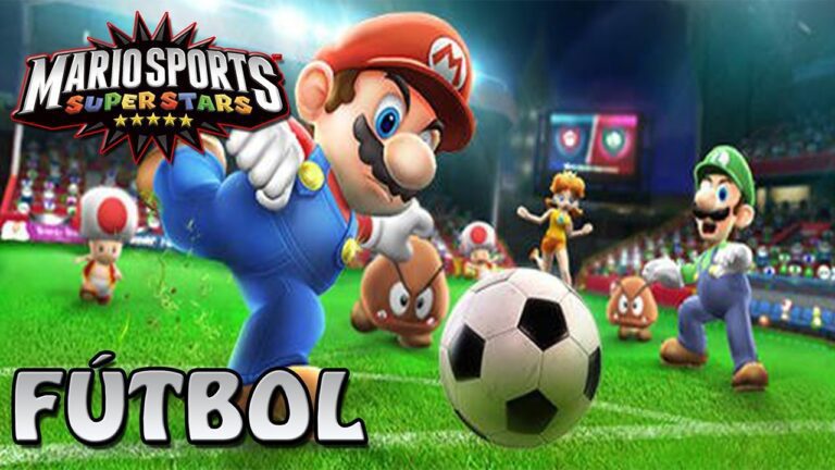 personajes de mario jugando deportes en wii