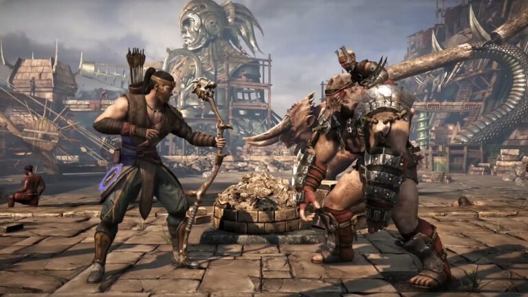 Cuáles son todas las fatalities en Mortal Kombat: Armageddon 18 personajes de mortal kombat luchando en combate