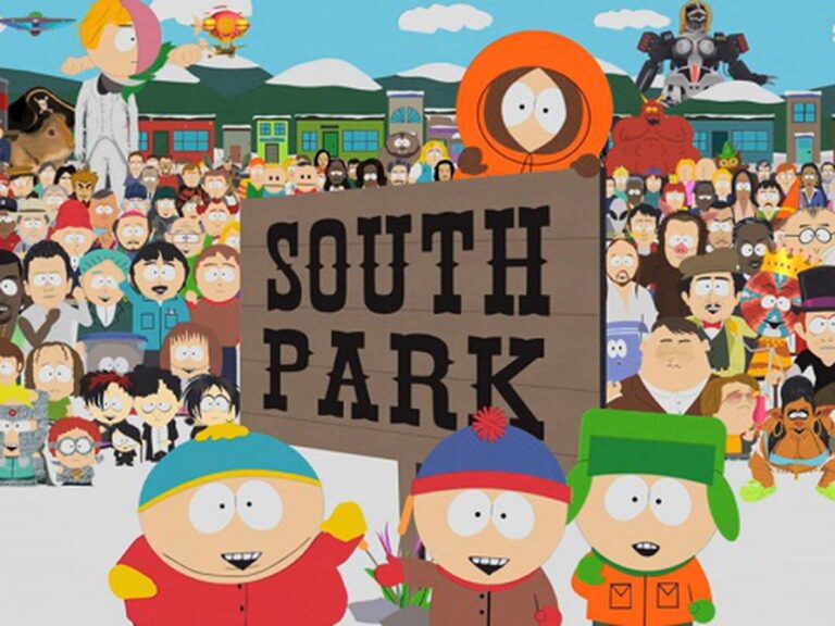 personajes iconicos de south park en grupo