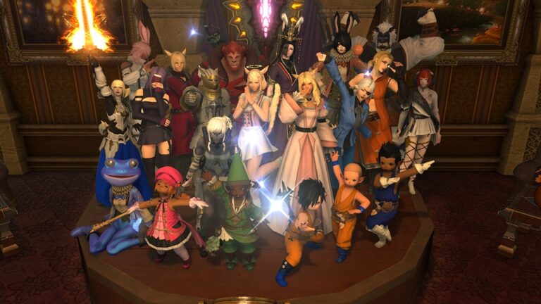 Vale la pena suscribirse a Final Fantasy XIV 18 personas jugando final fantasy xiv en grupo
