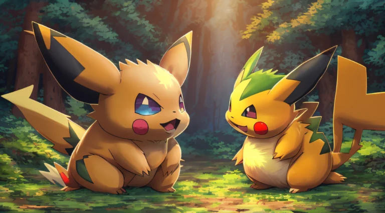 Sabés qué Pokémon sos Hacé este divertido test y descubralo 28 pokemon en un paisaje colorido y vibrante