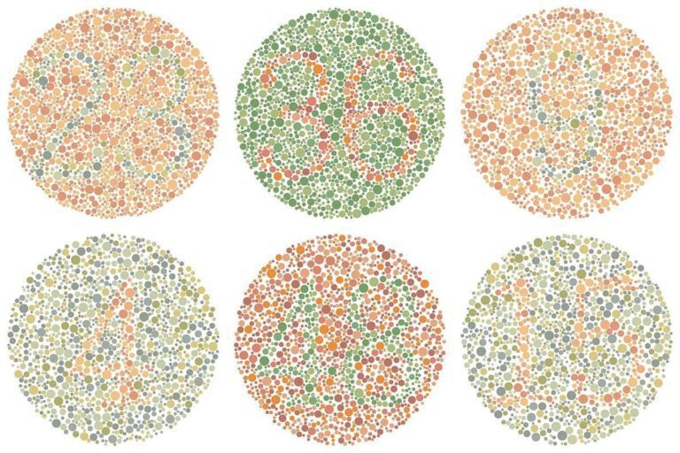 prueba de color para detectar daltonismo