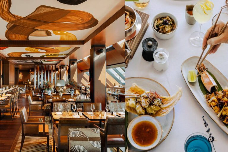 restaurante acogedor con platos deliciosos