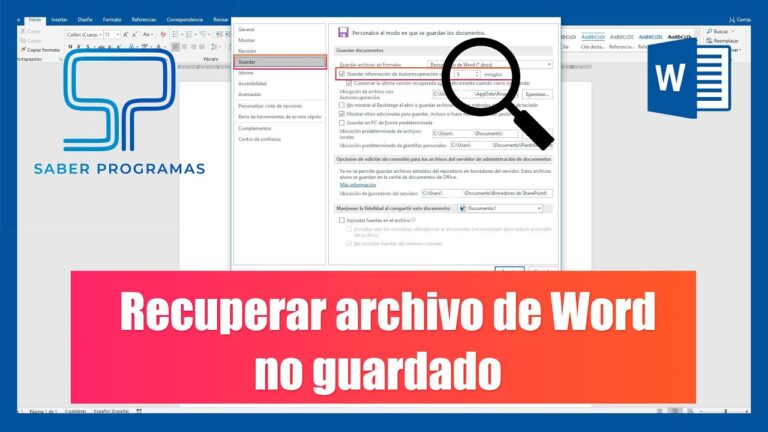 Cómo recuperar un documento de Word no guardado en mi computadora 21 restaurar archivo word no guardado