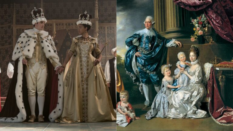 retrato de la reina charlotte en palacio