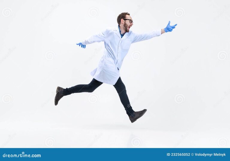 retrato de un medico en accion