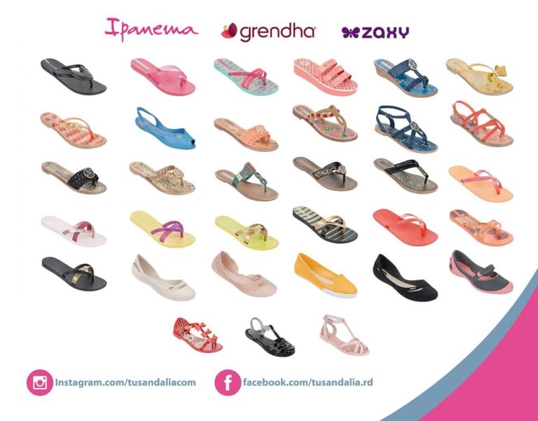sandalias bajas elegantes en diferentes estilos