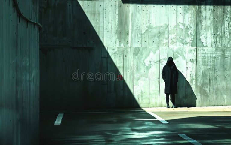 sombras misteriosas detras de una pared