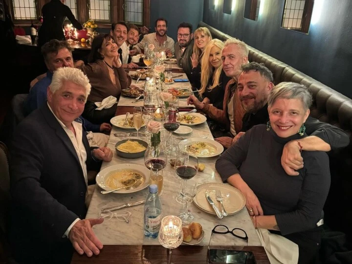 susana gimenez y marley en el set