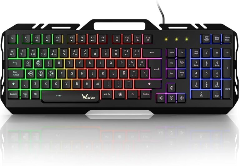 teclado gamer iluminado con diseno atractivo