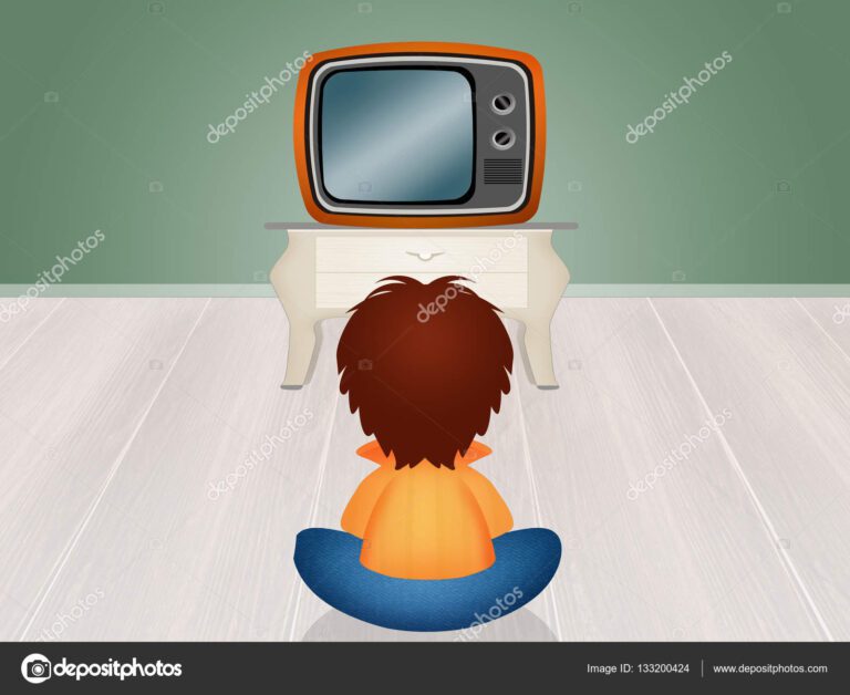 televisor apagado con una silla vacia