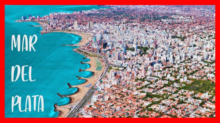 vista aerea de mar del plata y buenos aires