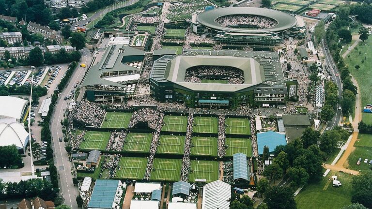 vista aerea del all england club